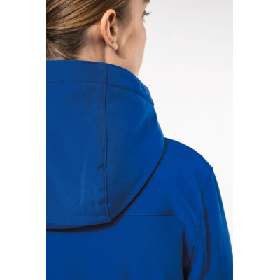 Ladies’ hooded softshell lined parka